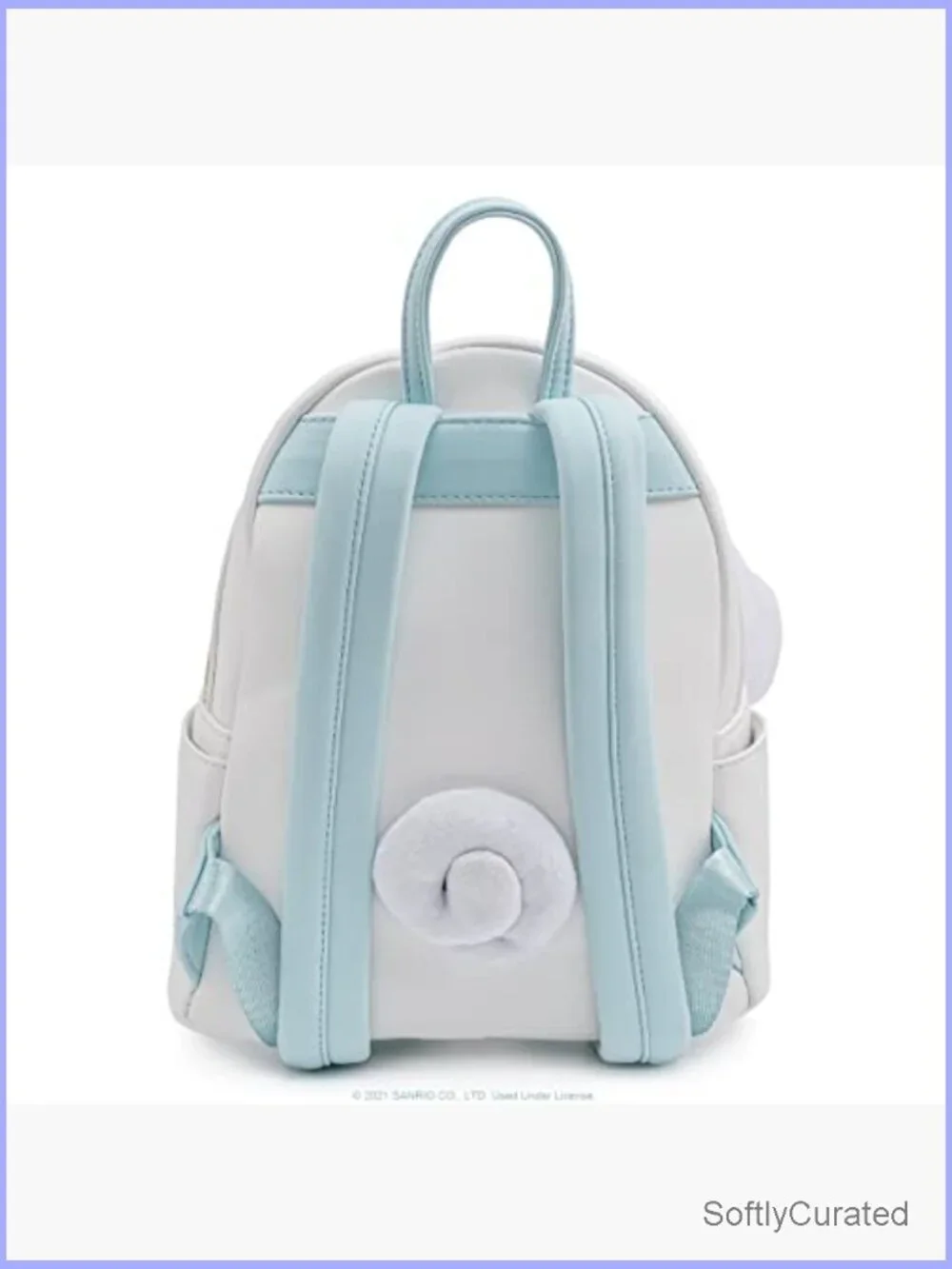 Double Strap Shoulder Bag Faux Leather Plush Applique Cosplay
